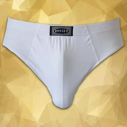 全棉白色内裤100%纯棉中腰男士内裤 三角裤男 性感舒适 特价包邮