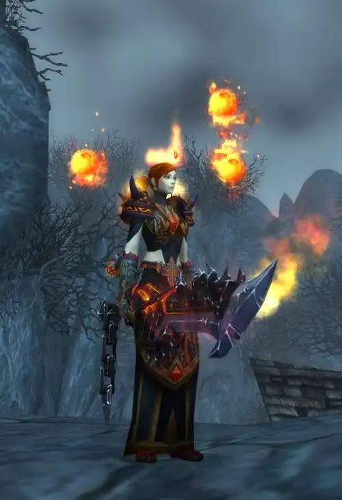 布甲幻化:弃布从板 手持炽燃双剑的重法师