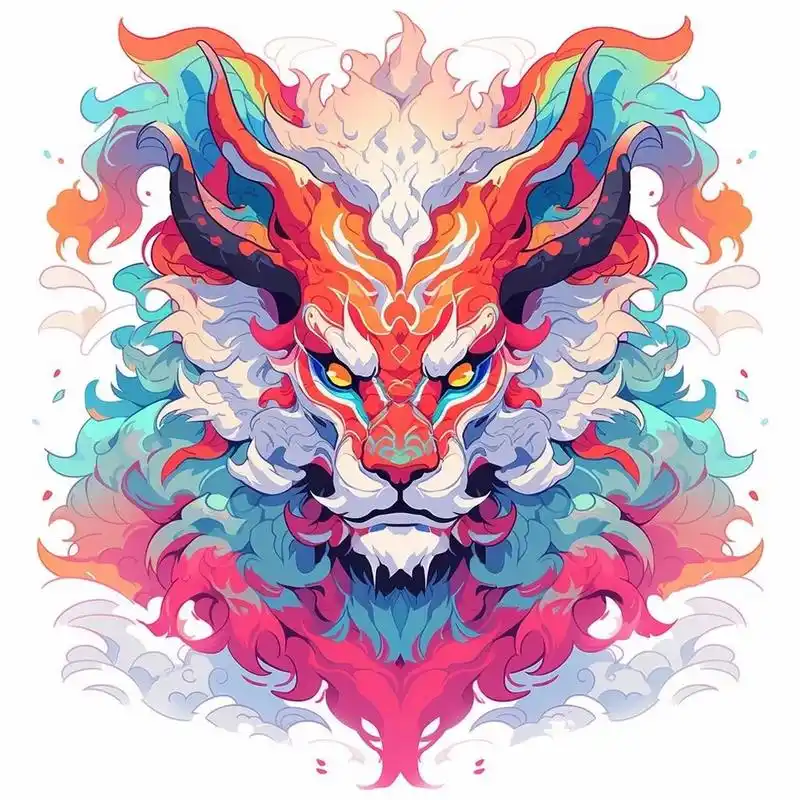 每日制作一款新头像--麒麟头像 这款是今天的麒麟系列的终章,算是各种