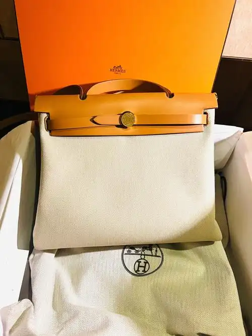 爱马仕herbag冰川白31