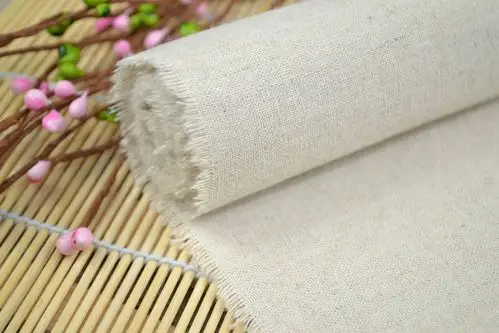 手工纯色原麻棉布料 zakka杂货 装修装饰布料