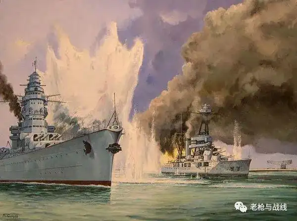 激情燃烧的大洋,再发一组二战时期战舰美术作品|战列舰|驱逐舰|军舰