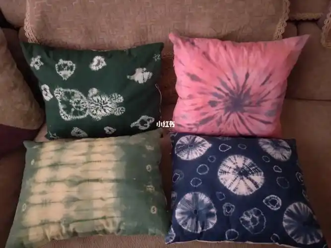 扎染抱枕