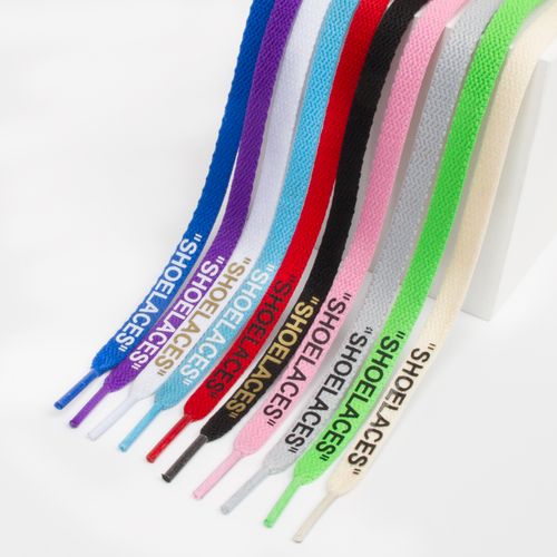 lancemaker适配空军一号af1球鞋 ow联名aj1白绿蓝shoelaces扁鞋带