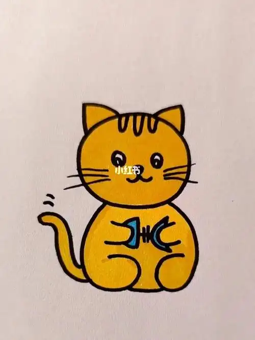 简笔画小猫咪