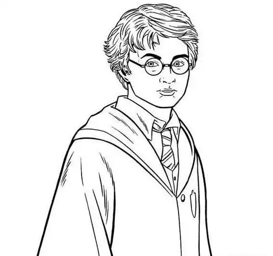 哈利99波特的简笔画