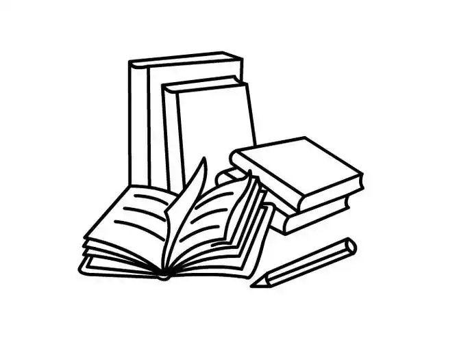 翻开的书怎么画