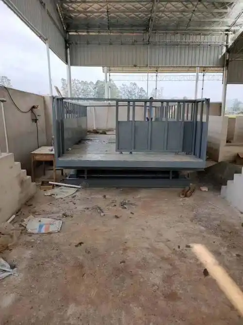 移动固定剪叉式卸猪台装猪平台养殖场上下转猪卖猪液压升降平台