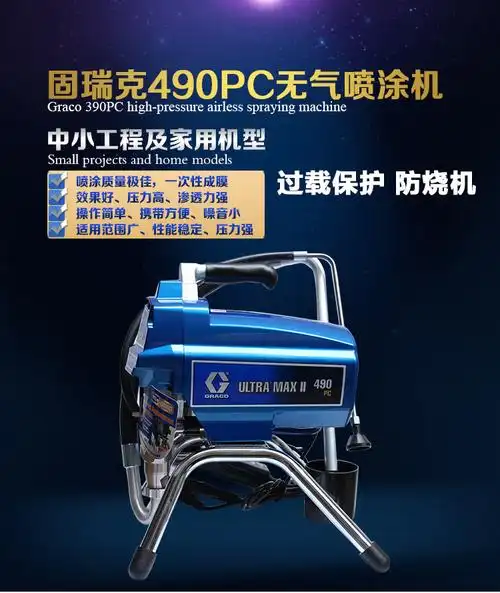固瑞克490pc柱塞式喷涂机