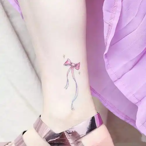 夏日必备小清新脚踝纹身图案2