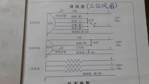 工业风扇接线图 工业风扇接线图