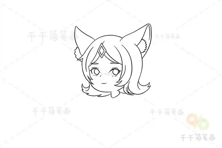 妲己简笔画教程