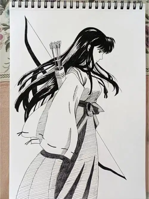 犬夜叉桔梗手绘