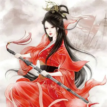 古风女侠执剑霸气头像