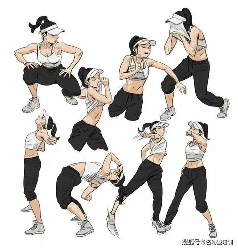 动漫人物动作姿势的画法