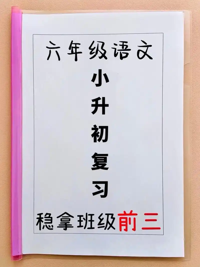 六年级小升初语文重点复习知识点汇总97.
