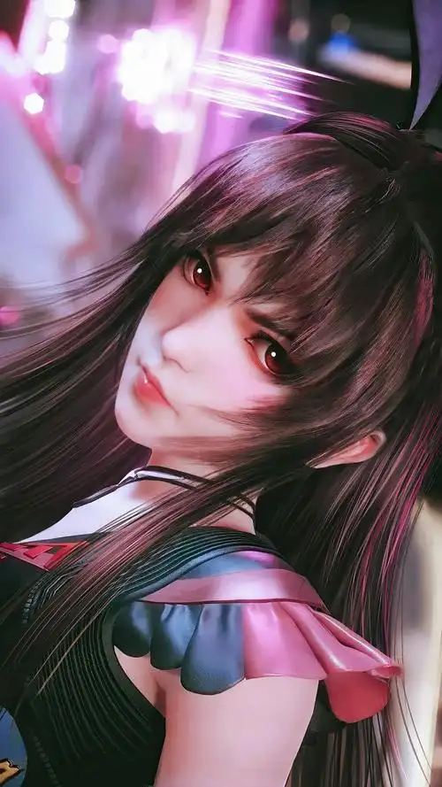 头发散开的小舞的图片