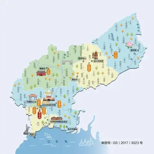 辽宁省锦州市人文地图
