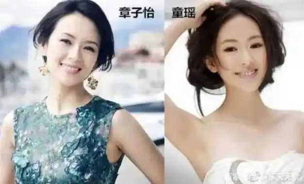 章子怡童谣都毕业于中戏,看到两人的脸型,简直就像是同一个人!