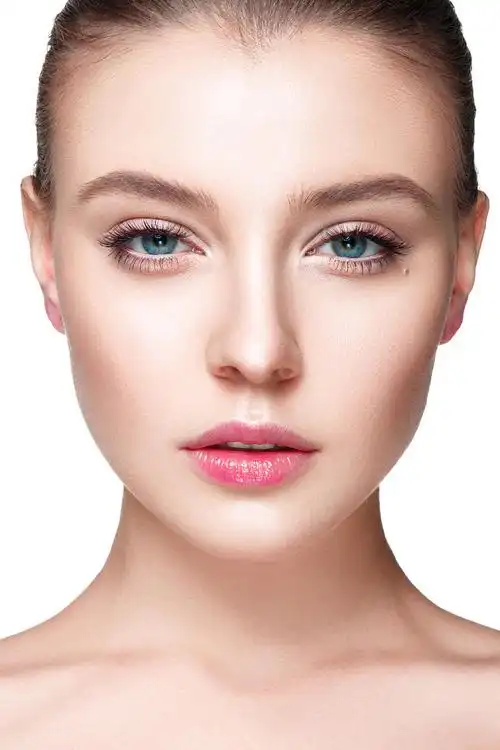 美丽女性肖像和健康的肌肤及护肤的理念