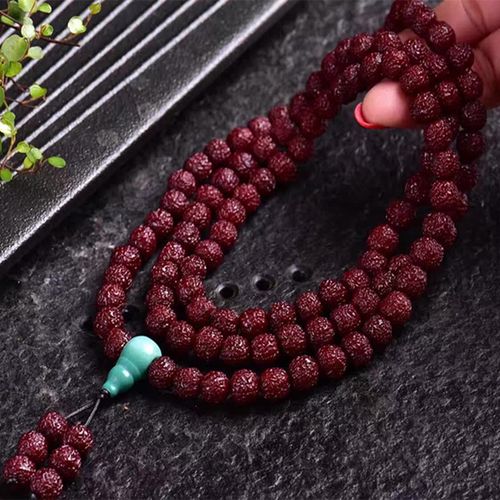 供老金刚小金刚菩提子手串佛珠手链108颗男女文玩文玩原籽机刷玉化 五
