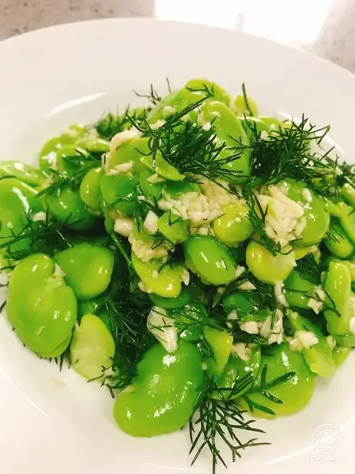 【凉拌茴香蚕豆的做法步骤图,怎么做好吃】viviwawu_下厨房