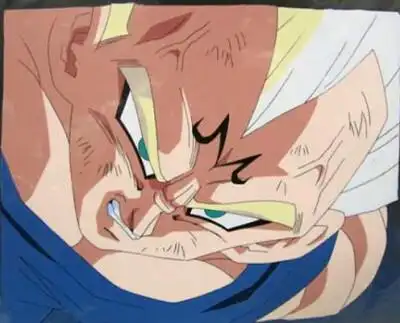 龙珠# 动画《龙珠z》魔人布欧篇中的【超赛孙悟空】与【魔人贝吉塔】