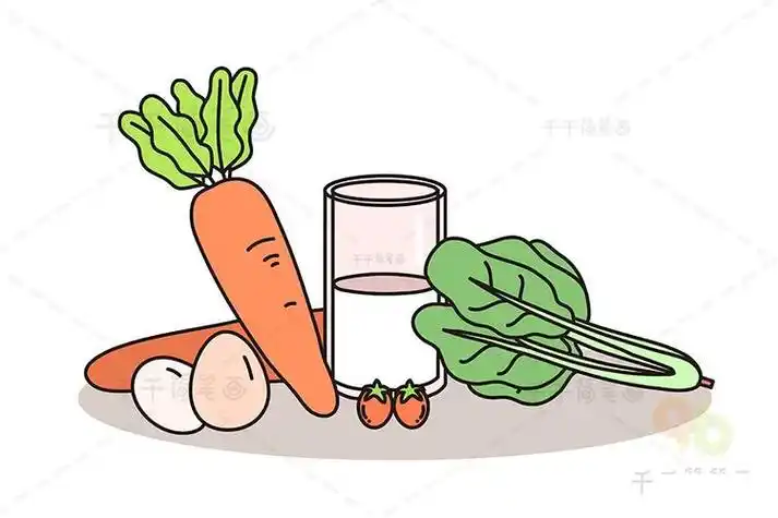 纤维食物简笔画
