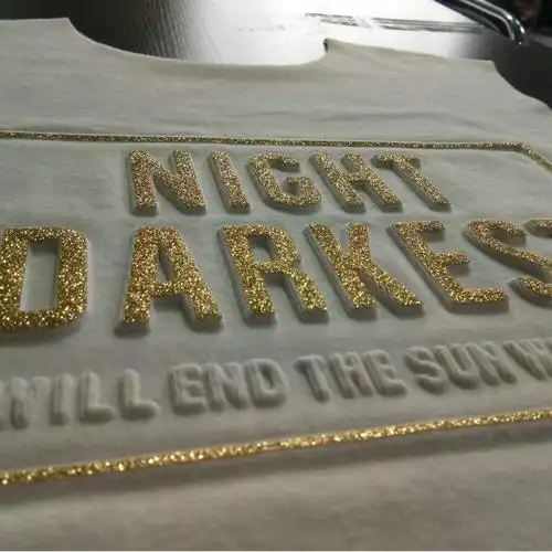 厂家直供服装面料裁片针织棉皮革凹凸压花烫金膜转移压印