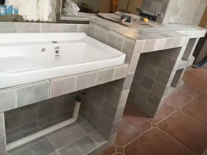 各种样式的砖砌洗面盆