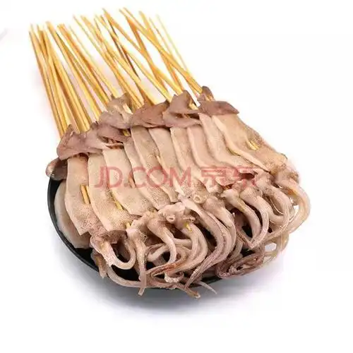 鱿鱼串冷冻鱿鱼片大鱿鱼铁板鱿鱼串批发烧烤海鲜水产 顺丰 80串 60g