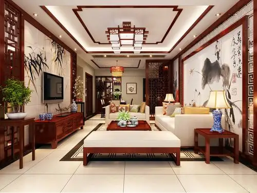 中式客厅的装修搭配是很有讲究的,要是稍有偏差,就会打乱禅意艺术的