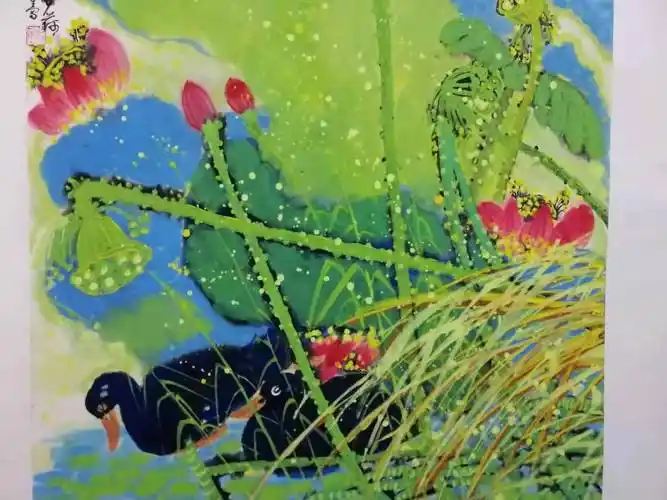 徐福生国画花鸟画作赏析_中国