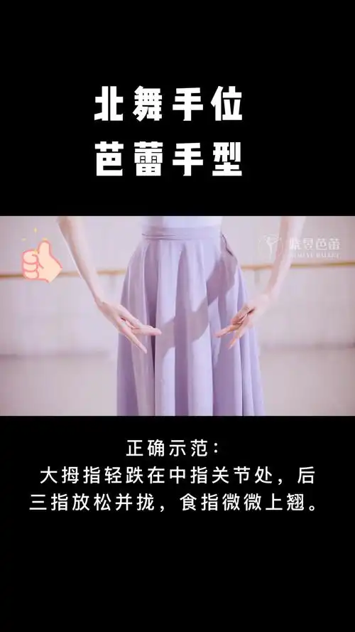 线上教学北舞手位系列芭蕾手型