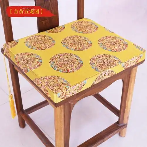 家柏饰 定做中式红木餐椅子坐垫实木沙坐垫防滑海绵皇宫椅圈椅坐垫冬