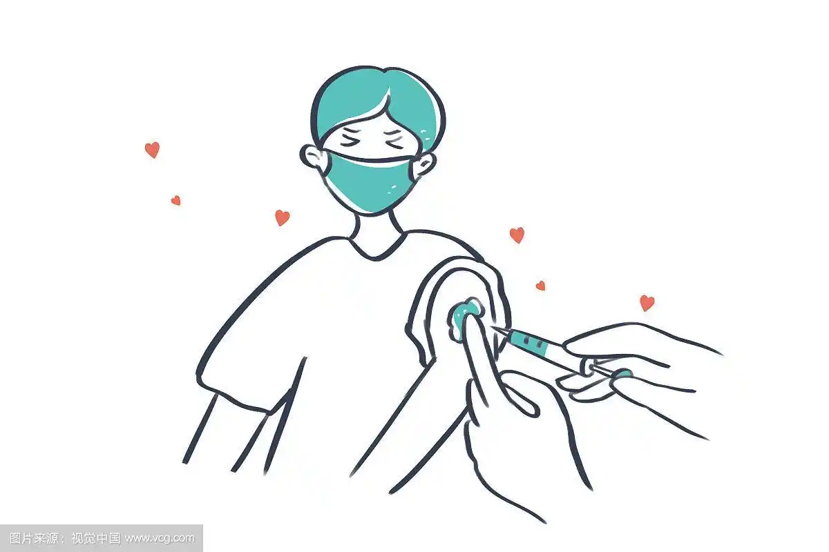 生病医生给患者打针插图