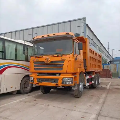 现货出口10轮陕汽德龙自卸车 重型集装箱翻斗车 后八轮货物运输车