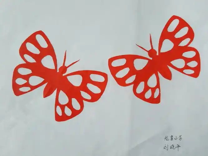 龙富小学剪纸作品展示(一)