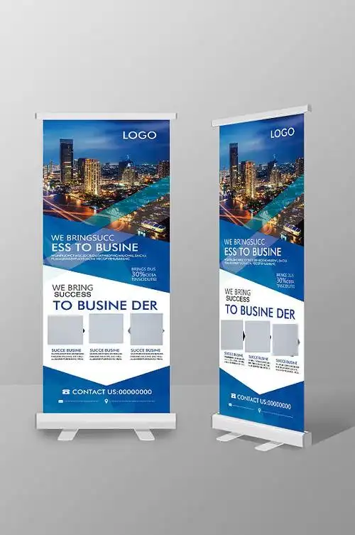 蓝色文化易拉宝图片-蓝色文化易拉宝设计素材-蓝色文化易拉宝模板下载