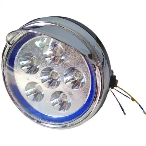 led电动三轮车摩托车前大灯7寸超亮汽车灯1285v通用电动车灯