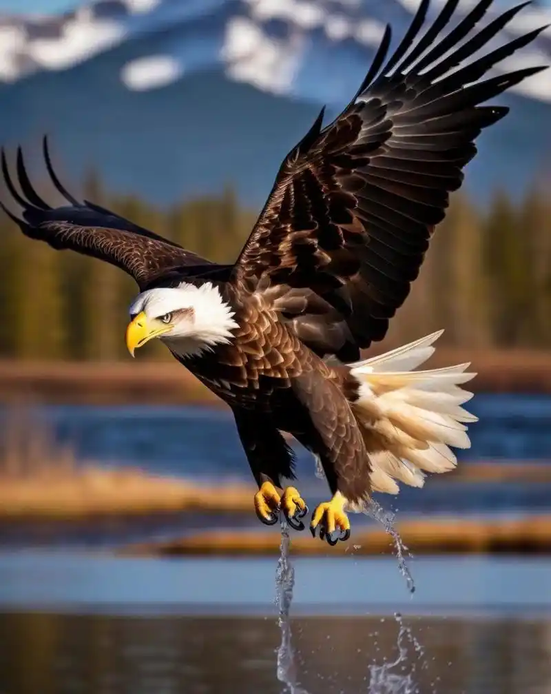 分享图片:雄鹰展翅  "命运从来都是掌握在自己的手中,埋怨只是一种