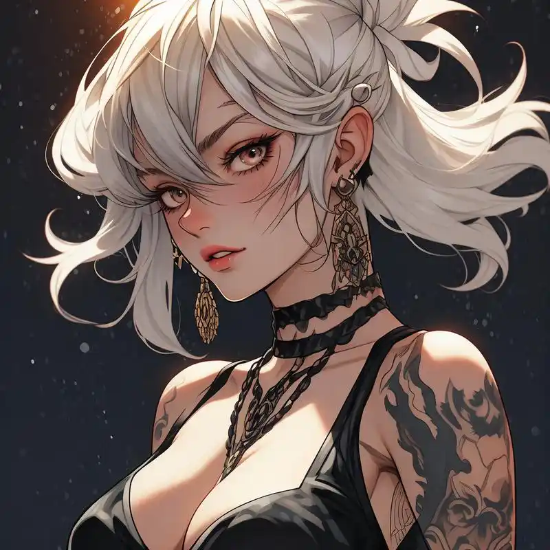 99高冷霸气纹身女生头像99