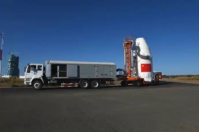 火箭转场.本文图片中国航天科技集团八院提供