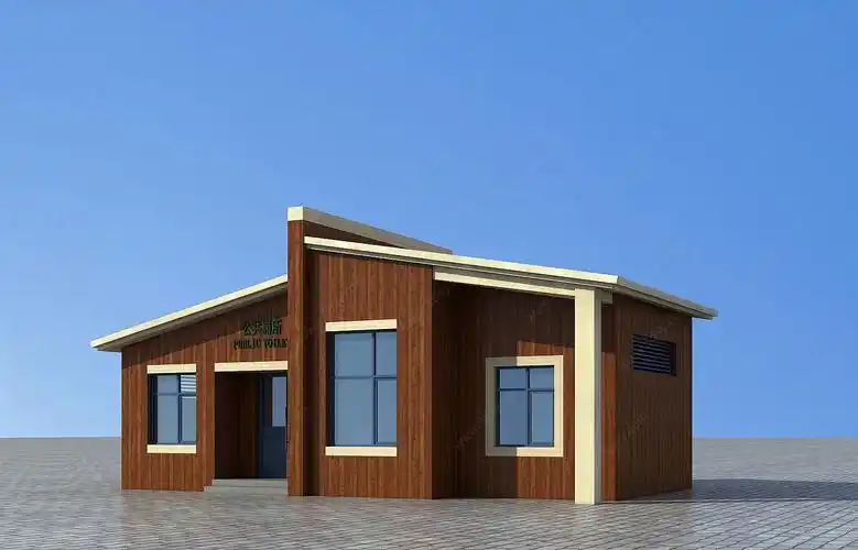 3d景区公共公厕模型