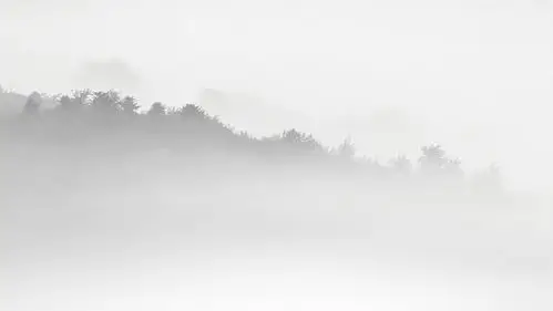 淡雅灰烟雾缭绕水墨山水中国风背景图片