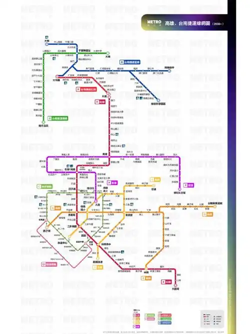 高雄台南捷运20242030线路图