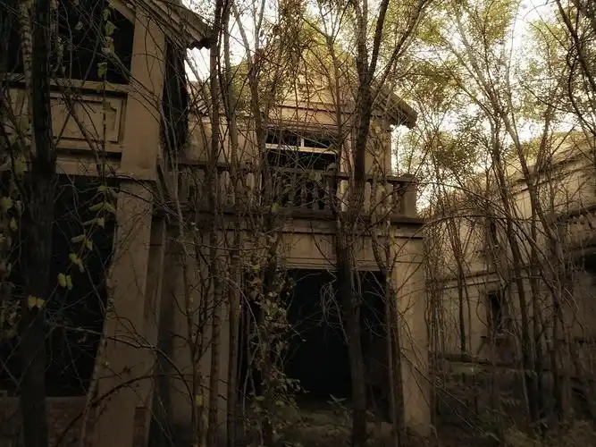 城市角落里的废弃别墅