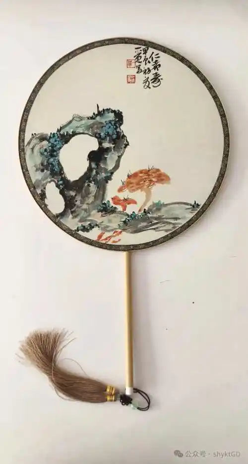 这四十四画团扇国画,太漂亮了!