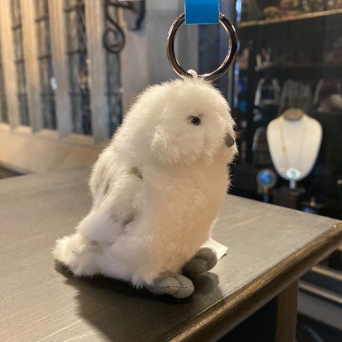 北京环球影城代购哈利波特海德薇猫头鹰白色q版公仔钥匙扣挂件