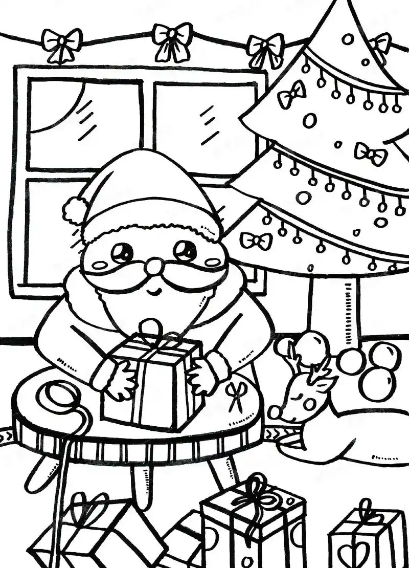 幼师考编面试之圣诞主题画.#圣诞 #简笔画 #绘画过程 #圣 - 抖音